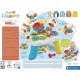 Clementoni- Soft Clemmy-Touch, Discover & Play Sensory Table-Tavolino Bambini 10 Mesi con Mattoncini Morbidi, Costruzioni Prima Infanzia-Made in Italy, Multicolore, One Size, 17704